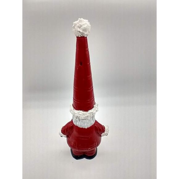 Classic Santa Gnomes Resin Figurine 6" Tall Red Pointy Hat - Picture 5 of 8